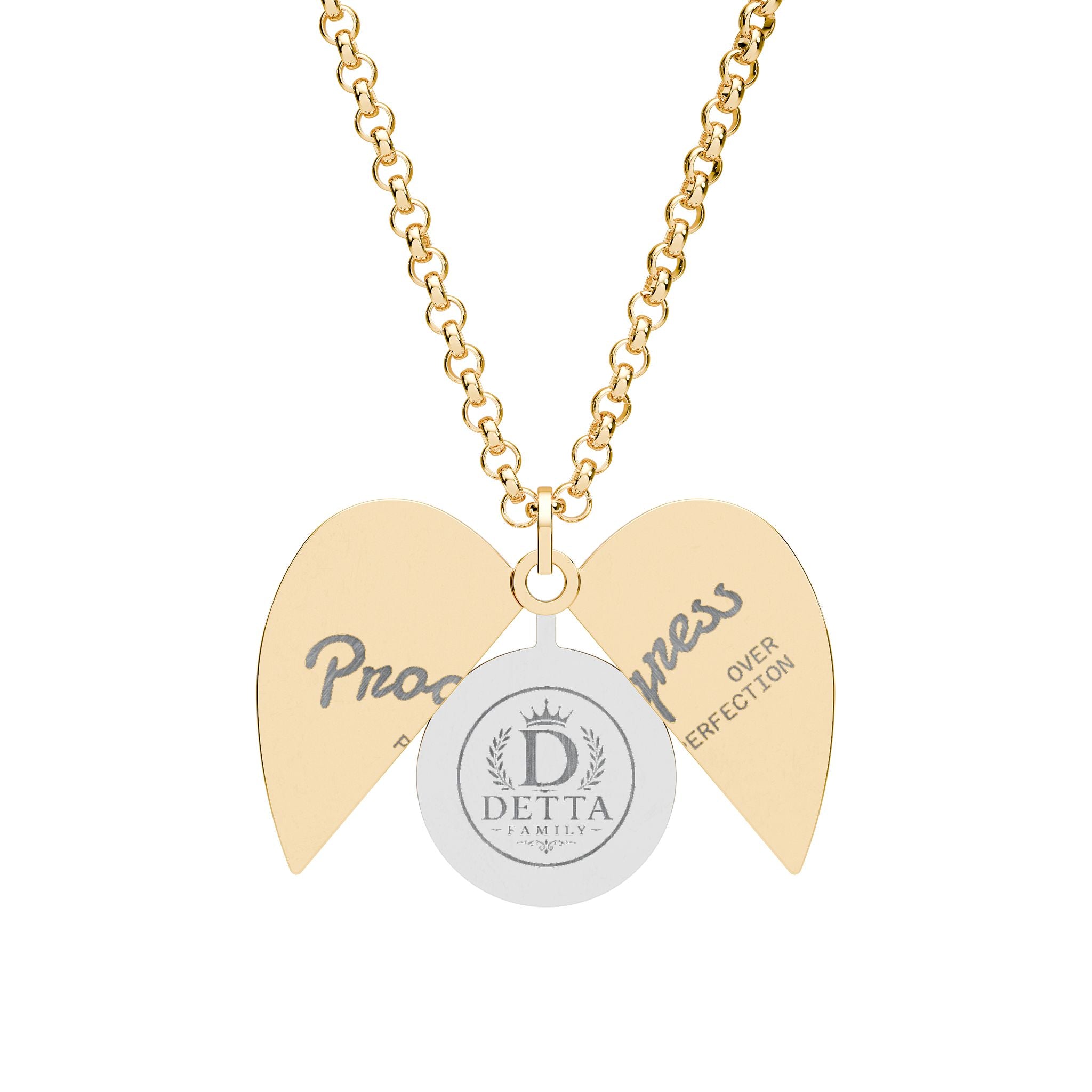 Hidden Message Heart Necklace (Engraving)
