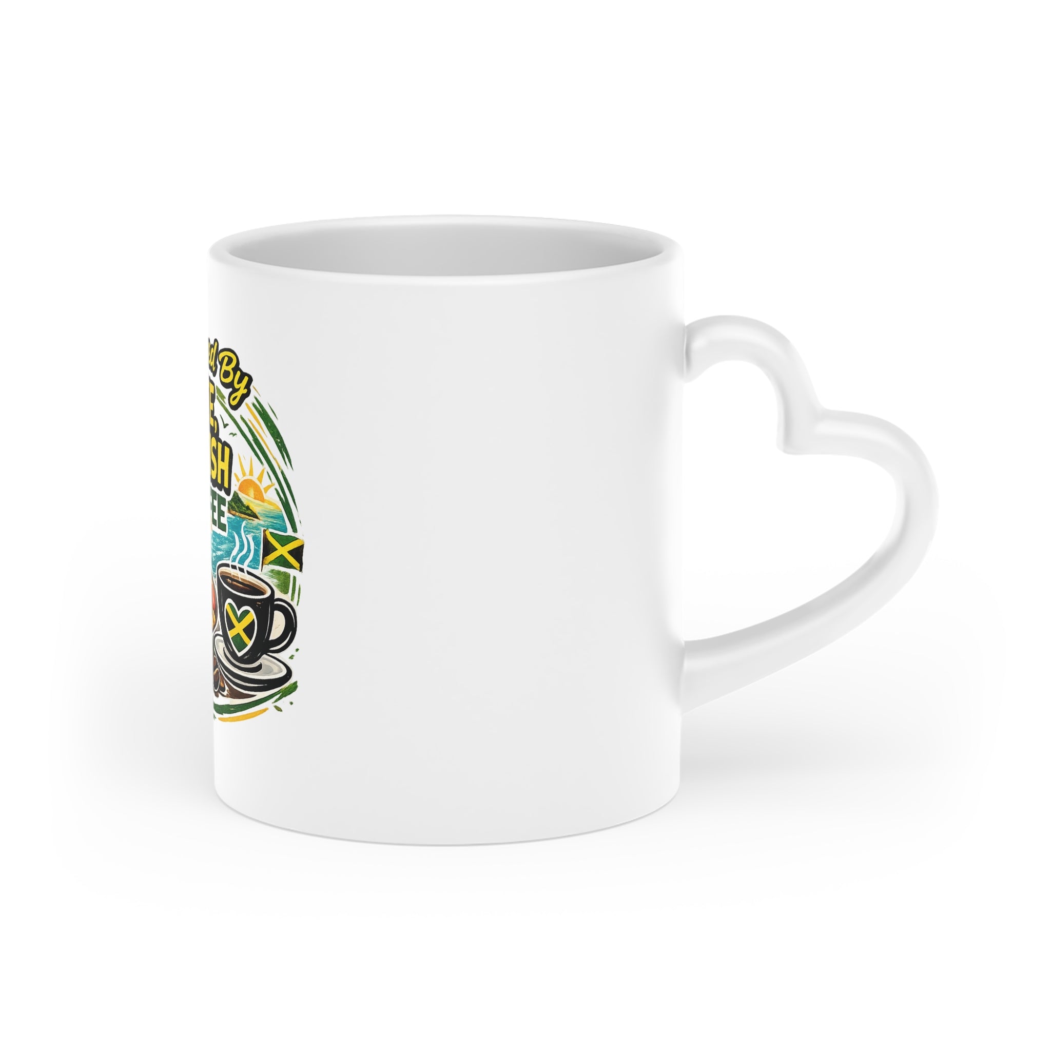 Jamaican Heart-Shaped Mug
