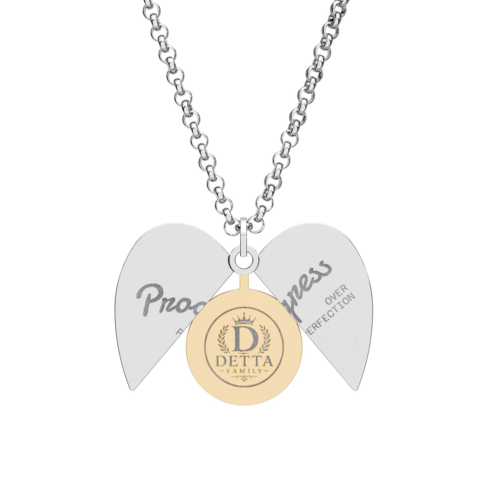 Hidden Message Heart Necklace (Engraving)