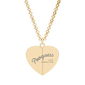 Hidden Message Heart Necklace (Engraving)