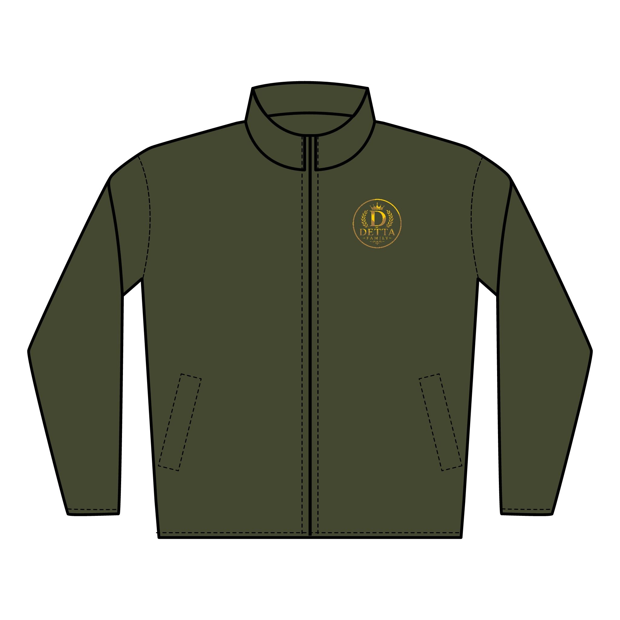 Men's Quilted Full-Zip Jacket (Embroidery)