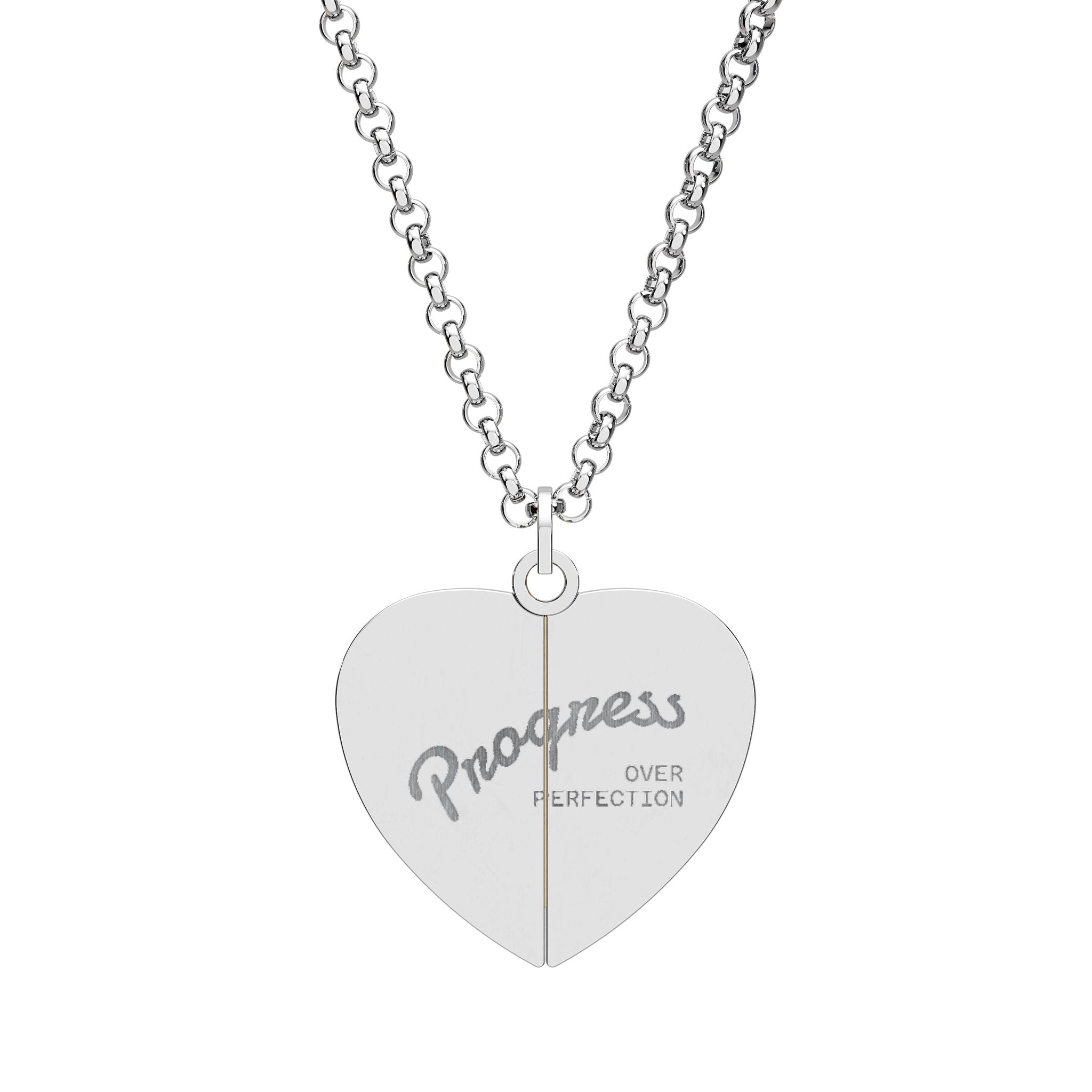 Hidden Message Heart Necklace (Engraving)